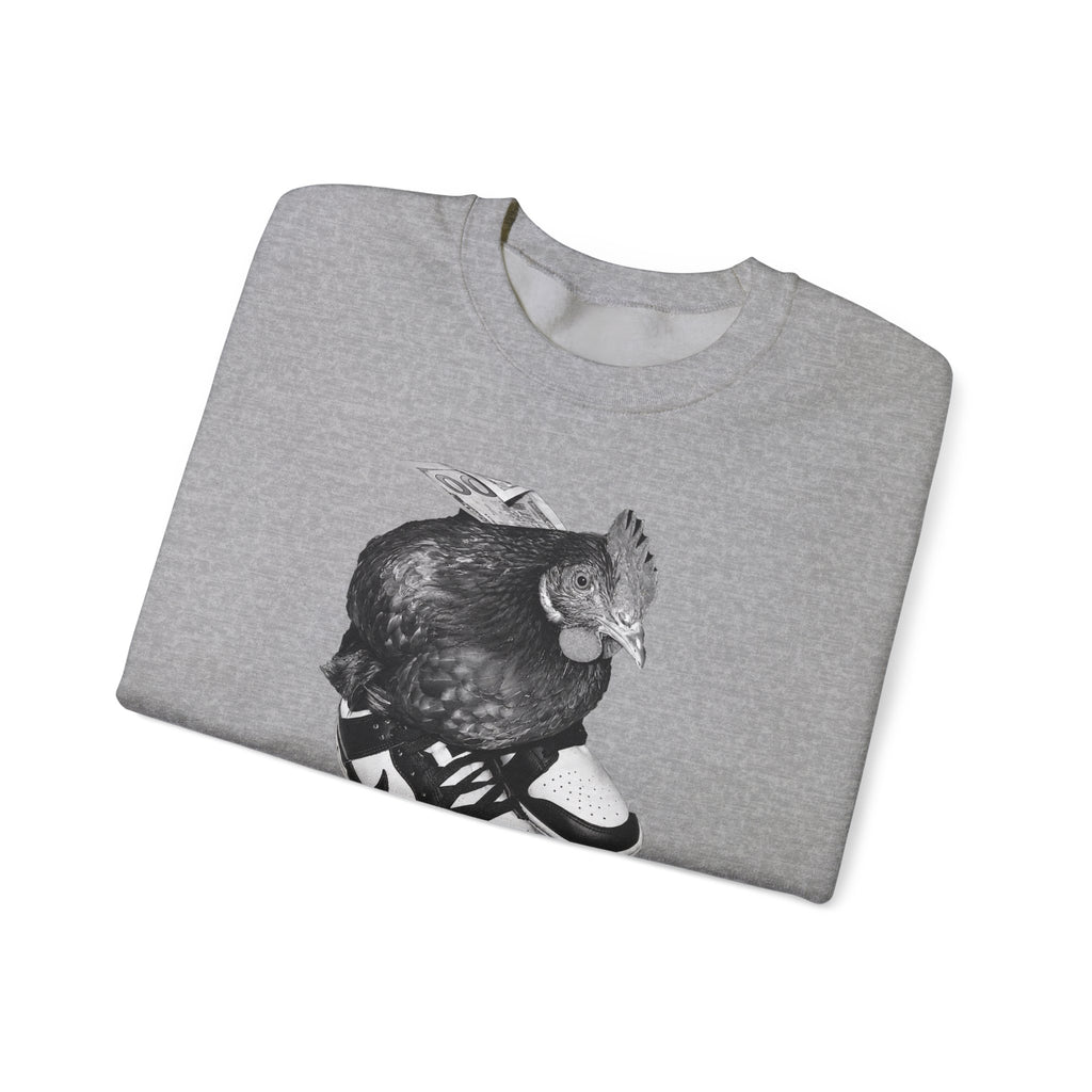 Chicken on Sneakers Crewneck Sweatshirt
