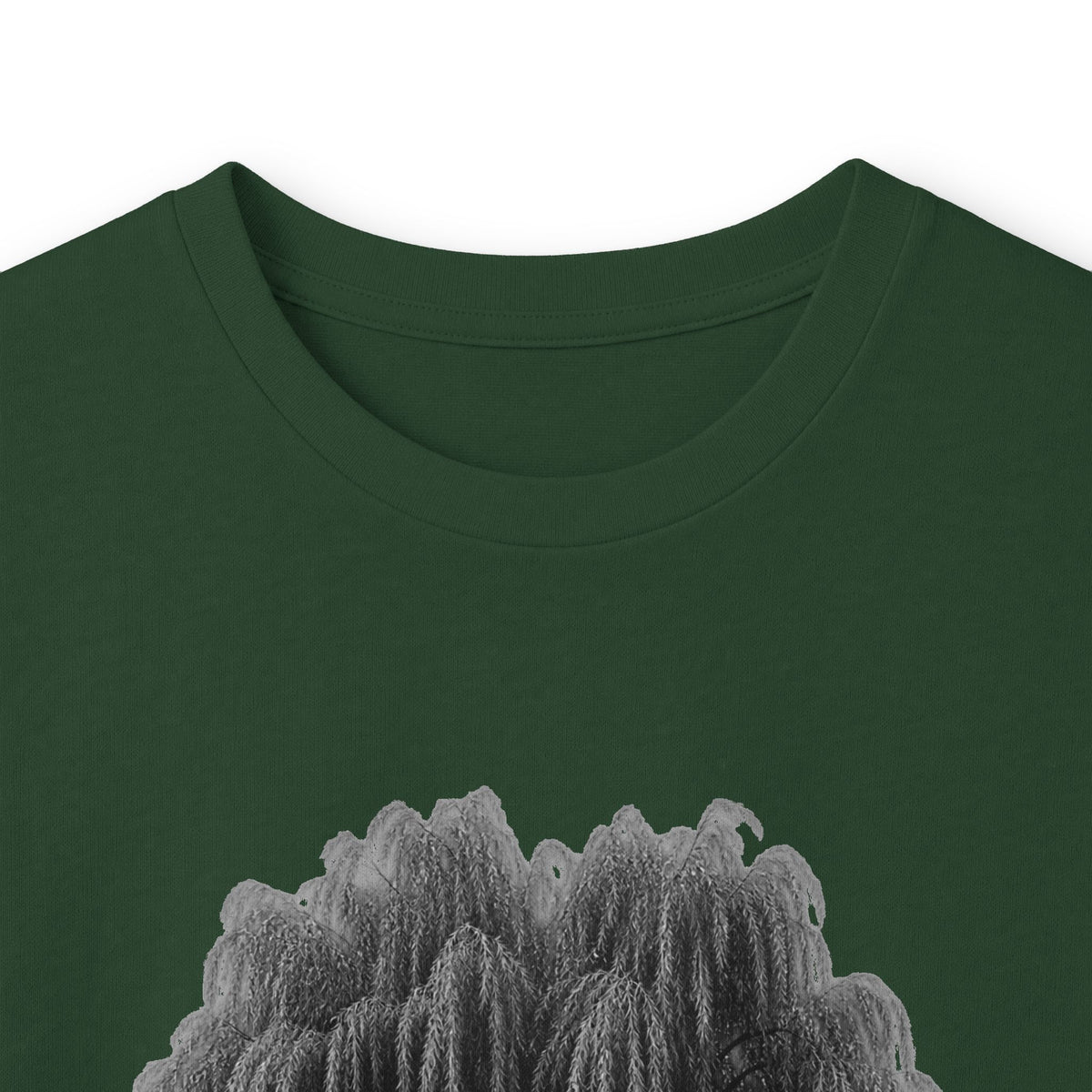 Willow Tree Long Sleeve Tee — Minimal Black Tree Graphic