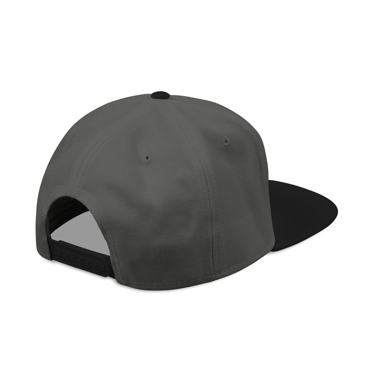 Embroidered Dragon Snapback Hat — Metallic Silver Oriental Crest