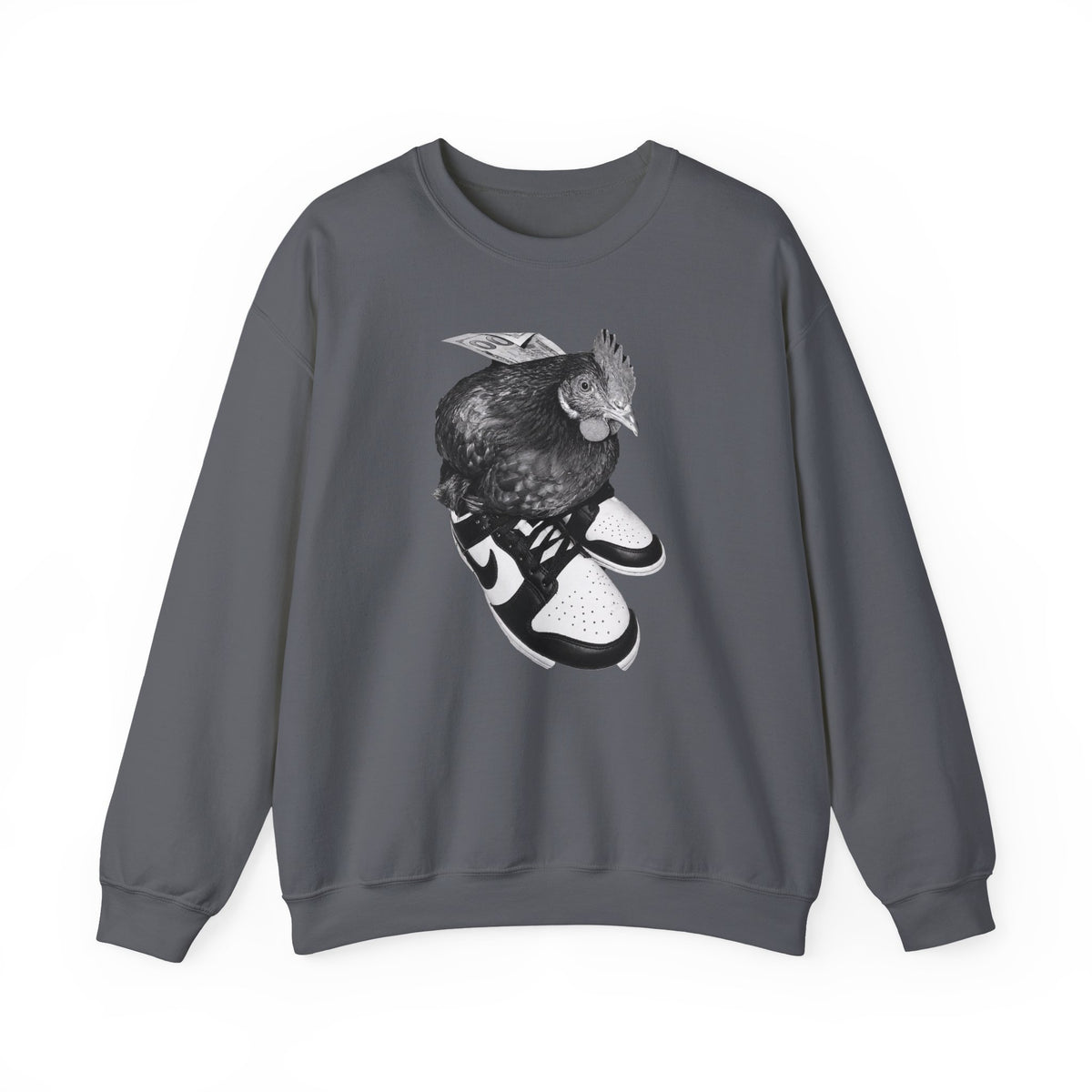 Chicken on Sneakers Crewneck Sweatshirt