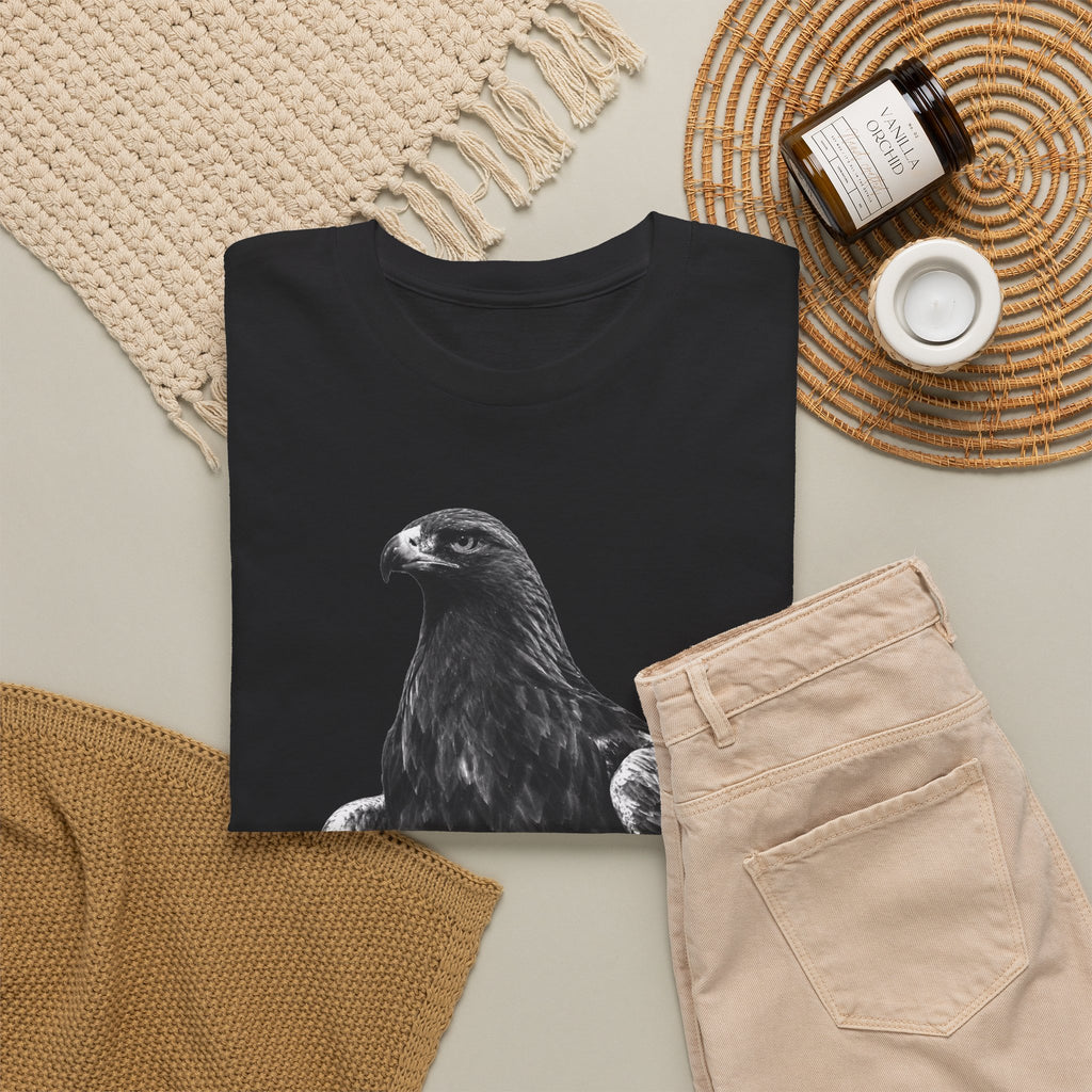 Eagle Illustration Tee — Majestic Black Eagle Graphic T-Shirt