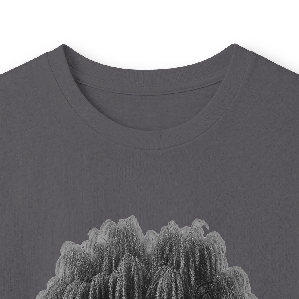 Willow Tree Long Sleeve Tee — Minimal Black Tree Graphic