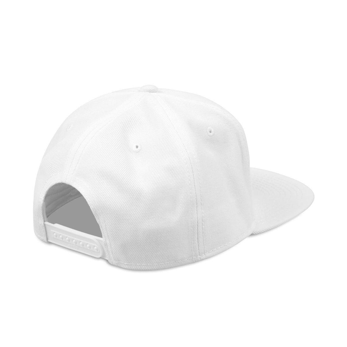 Embroidered Dragon Snapback Hat — Metallic Silver Oriental Crest