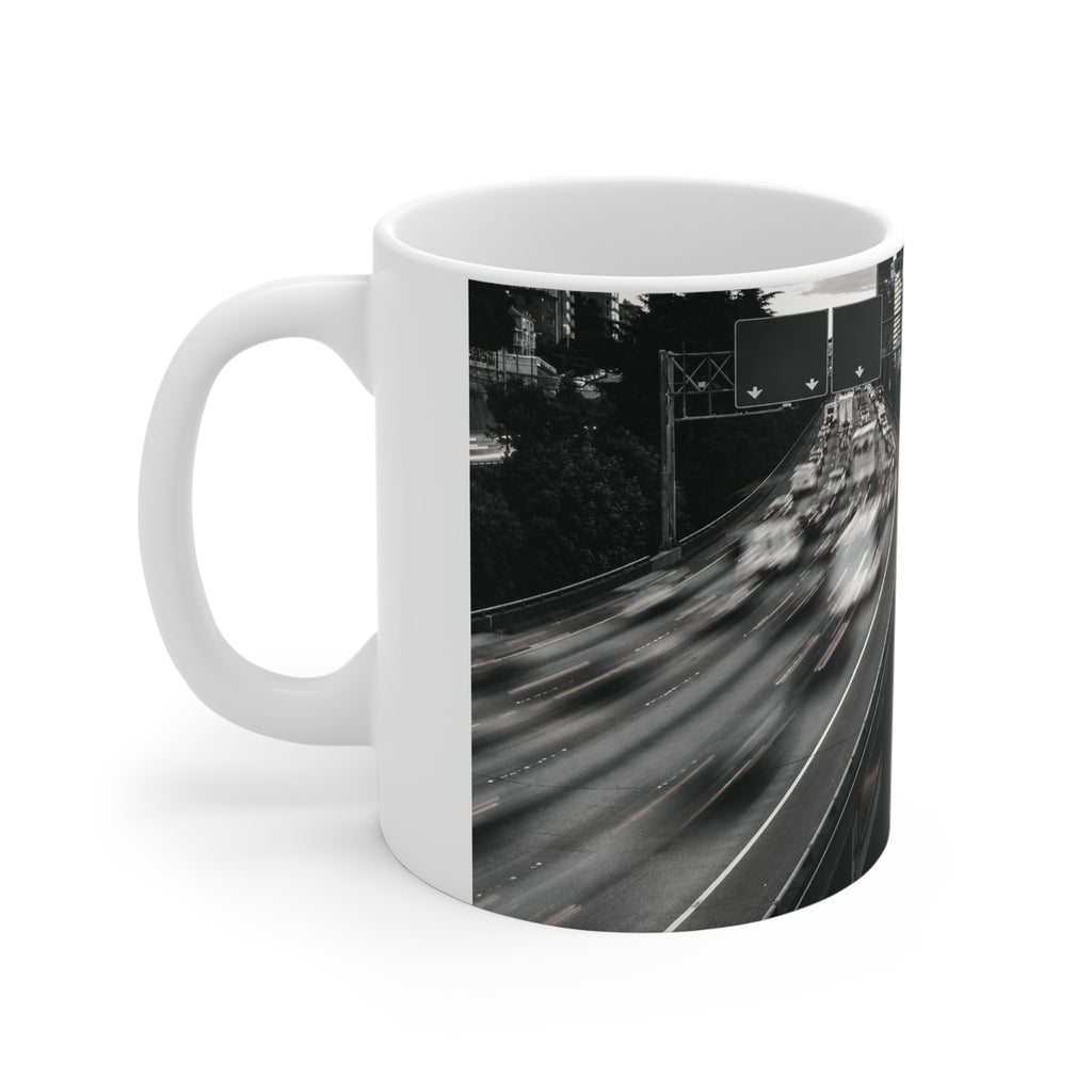 Made for the City Ceramic Mug — Urban Coffee Cup with Cityscape Design