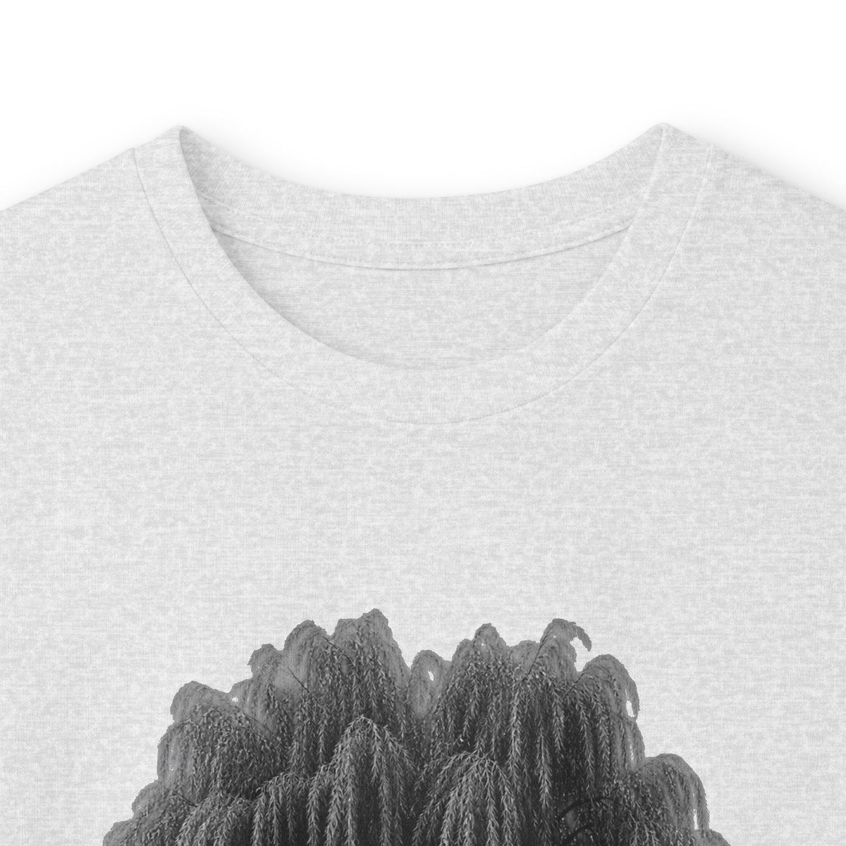 Willow Tree Long Sleeve Tee — Minimal Black Tree Graphic