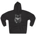 Cat Portrait Hoodie — Cute Folded Cat Face Pullover