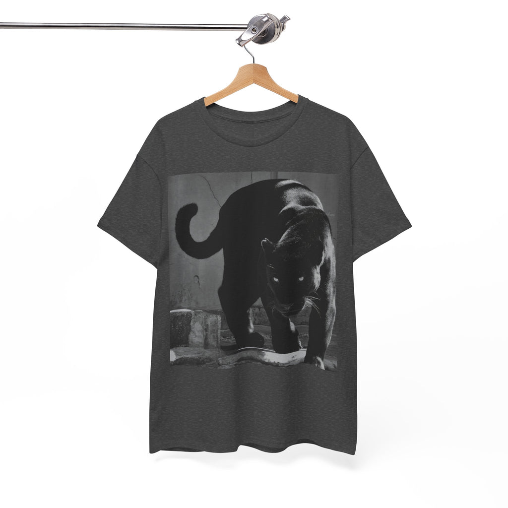 Black Panther Photo T‑Shirt — Vintage Cat Street Photography Tee