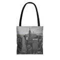 City Skyline Tote Bag – Black & White New York Aerial Photo Tote