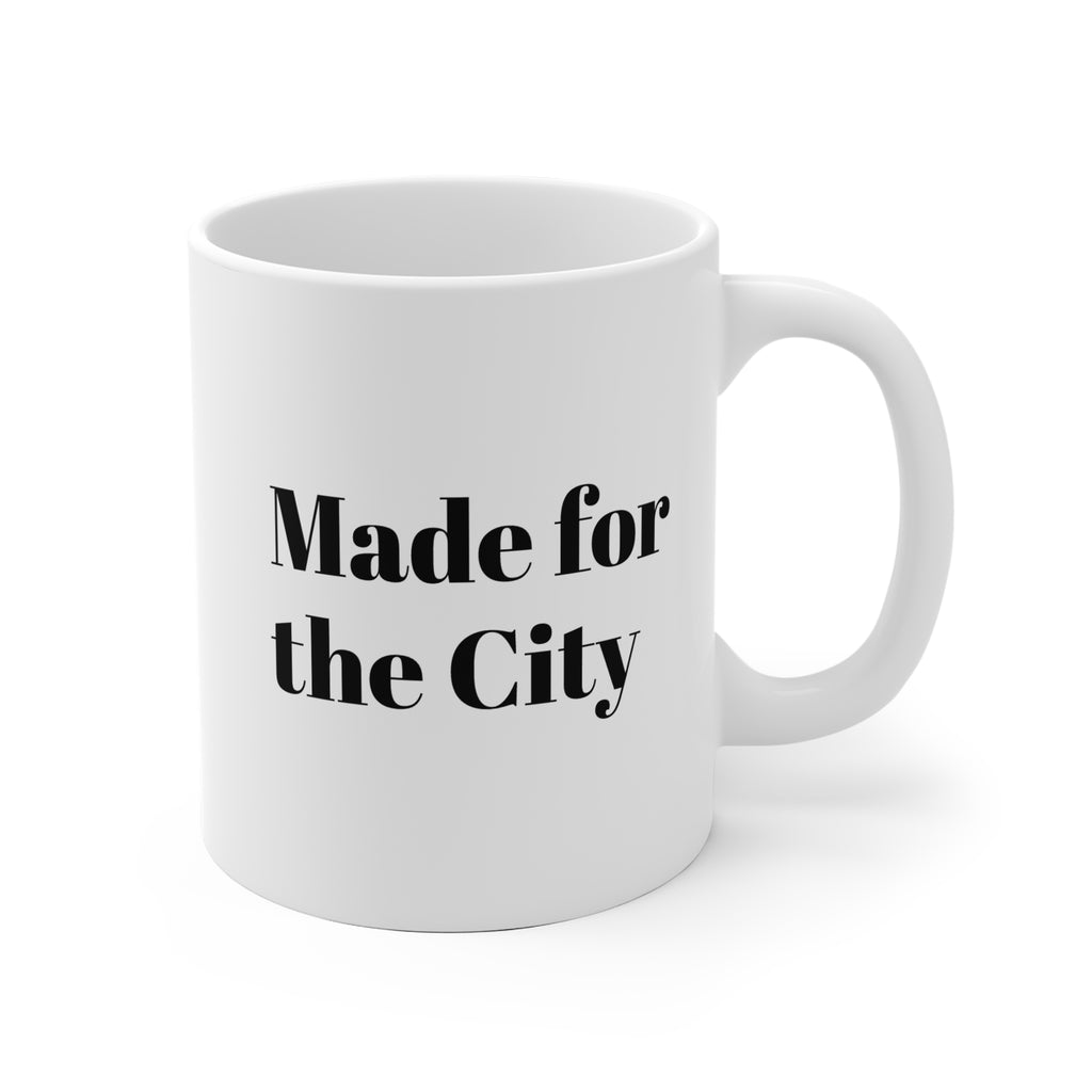 Made for the City Ceramic Mug — Urban Coffee Cup with Cityscape Design