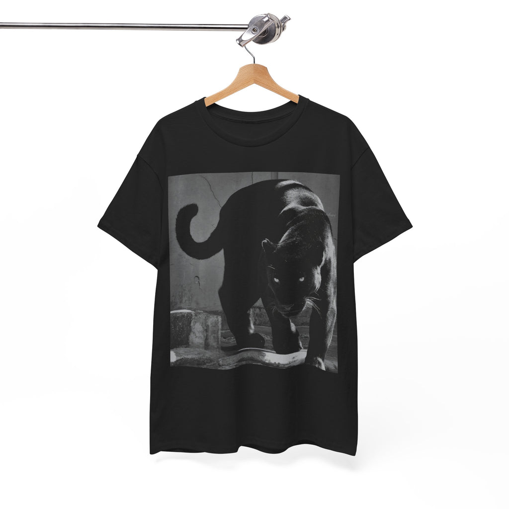Black Panther Photo T‑Shirt — Vintage Cat Street Photography Tee