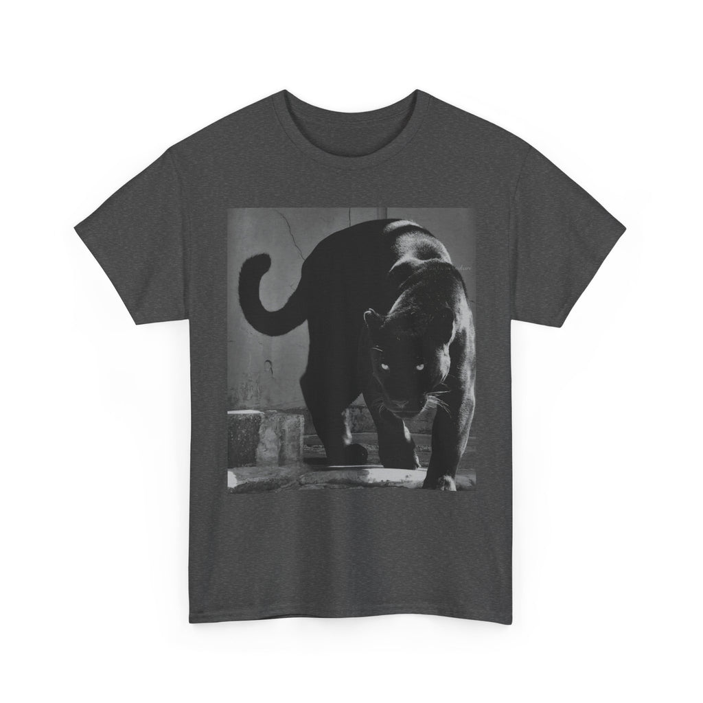 Black Panther Photo T‑Shirt — Vintage Cat Street Photography Tee