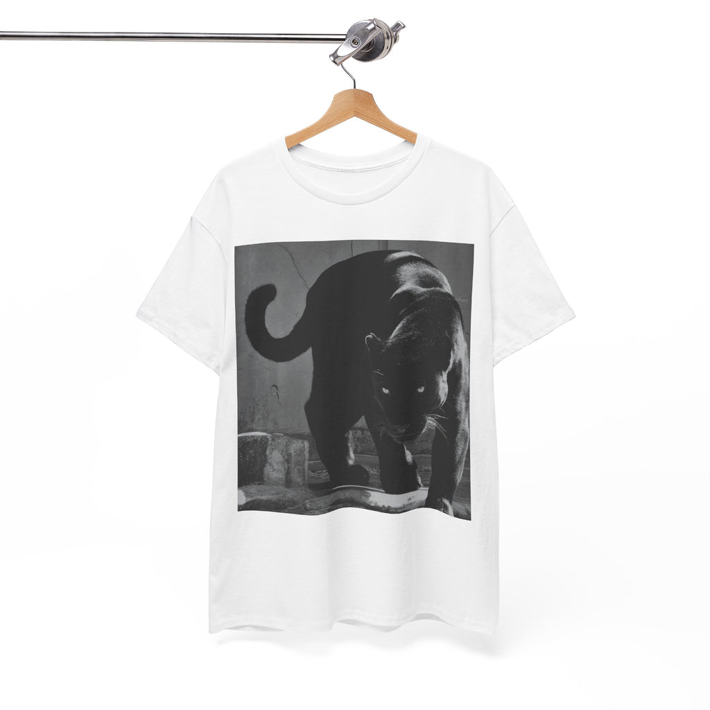 Black Panther Photo T‑Shirt — Vintage Cat Street Photography Tee