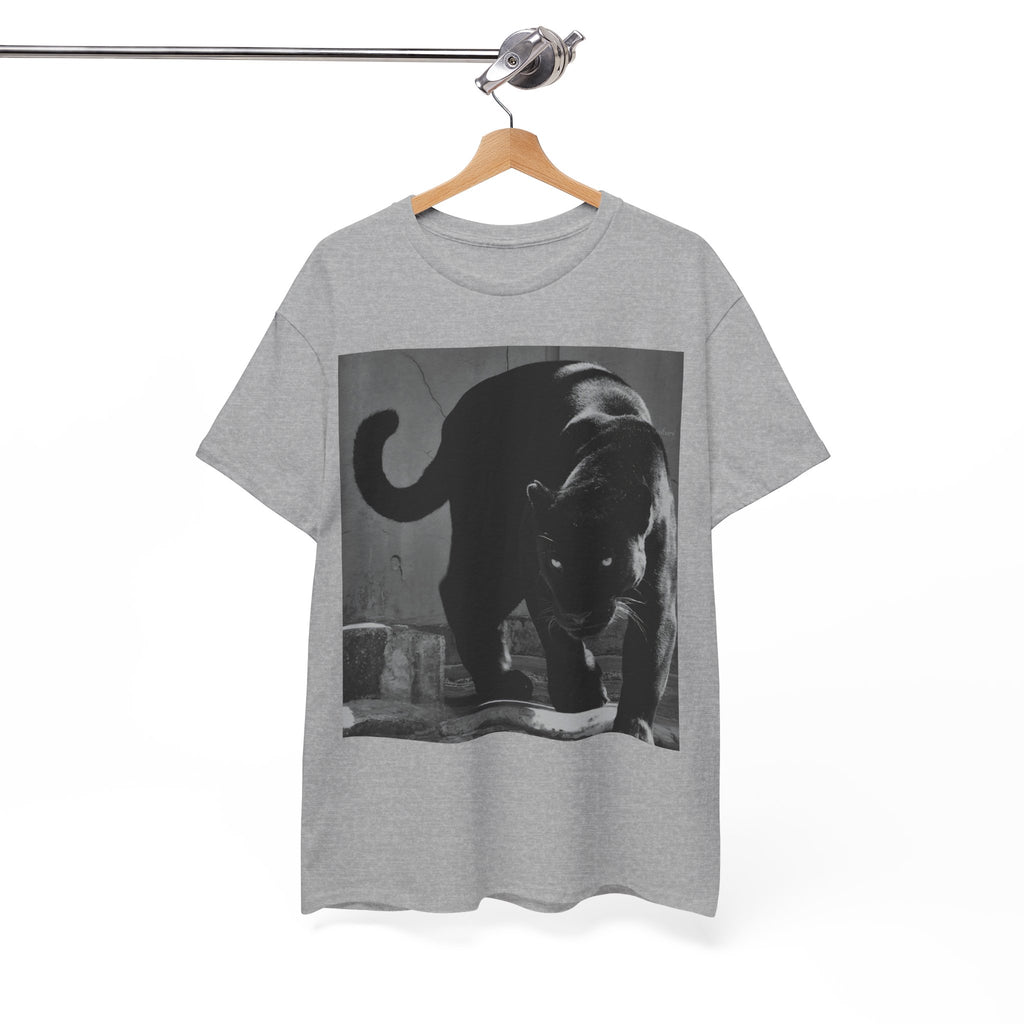Black Panther Photo T‑Shirt — Vintage Cat Street Photography Tee