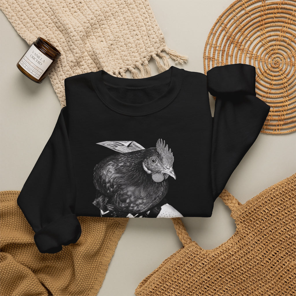 Chicken on Sneakers Crewneck Sweatshirt