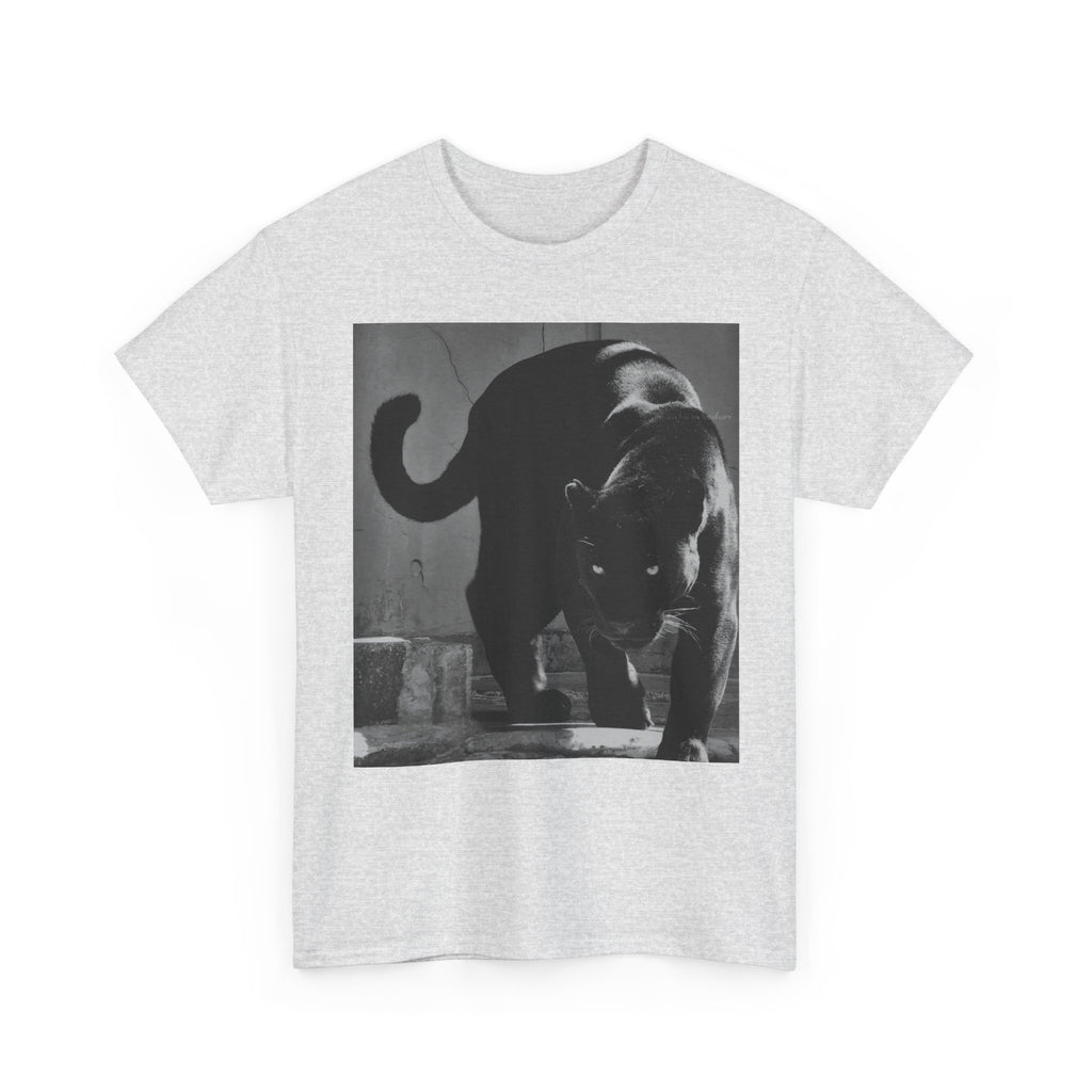 Black Panther Photo T‑Shirt — Vintage Cat Street Photography Tee