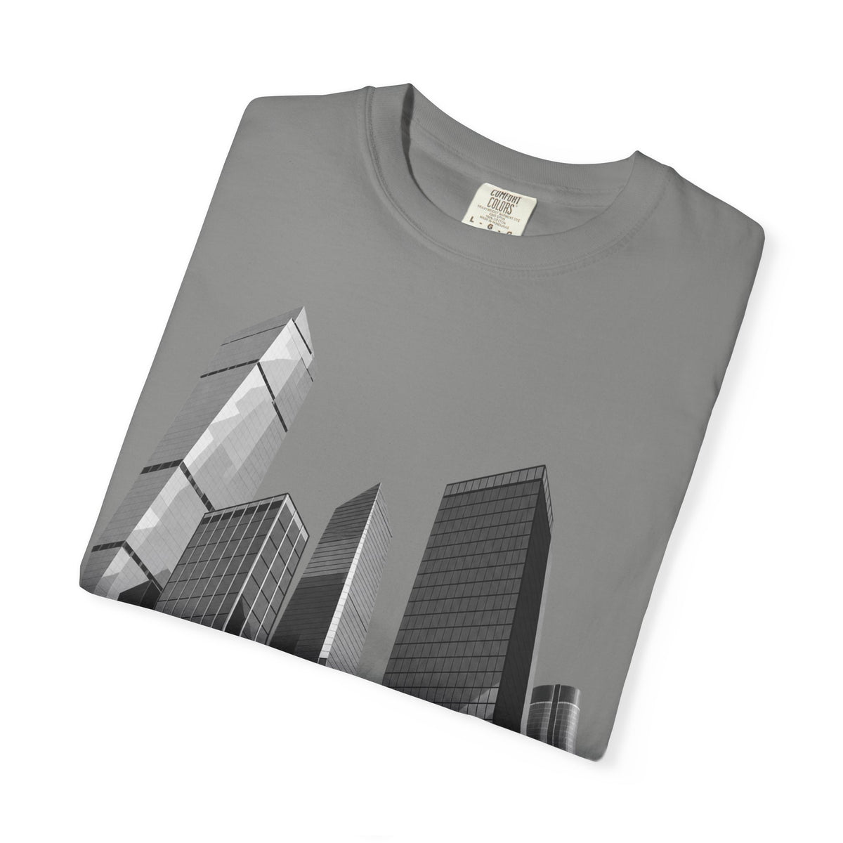 City Skyline T-Shirt — Monochrome Urban Skyscraper Graphic