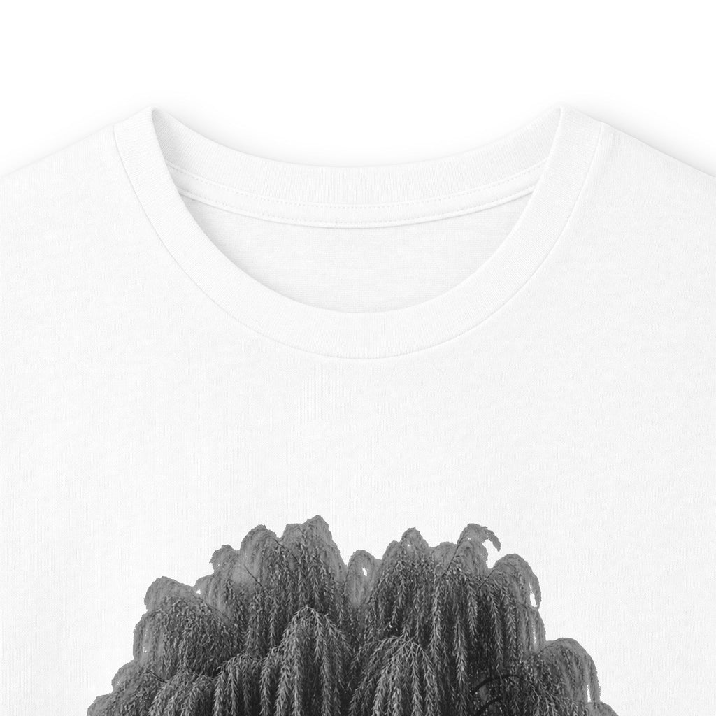 Willow Tree Long Sleeve Tee — Minimal Black Tree Graphic