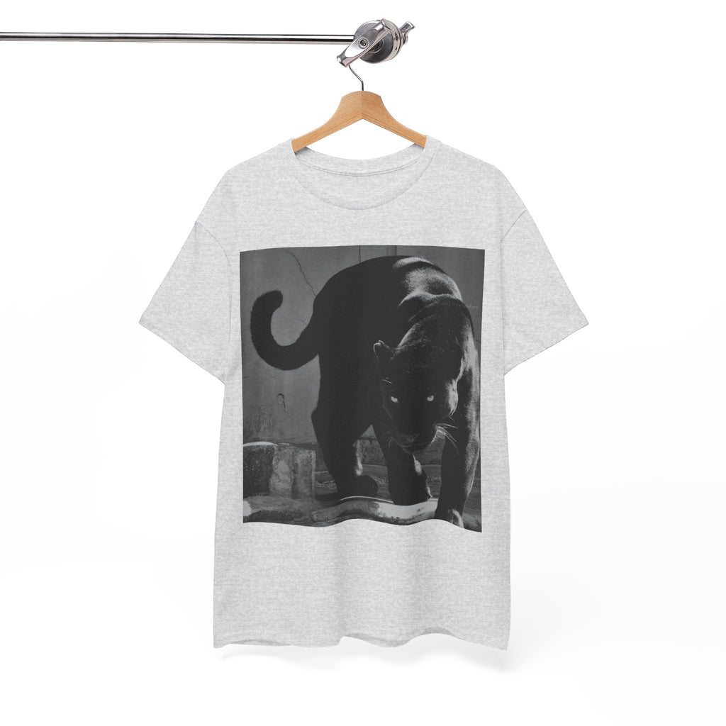 Black Panther Photo T‑Shirt — Vintage Cat Street Photography Tee