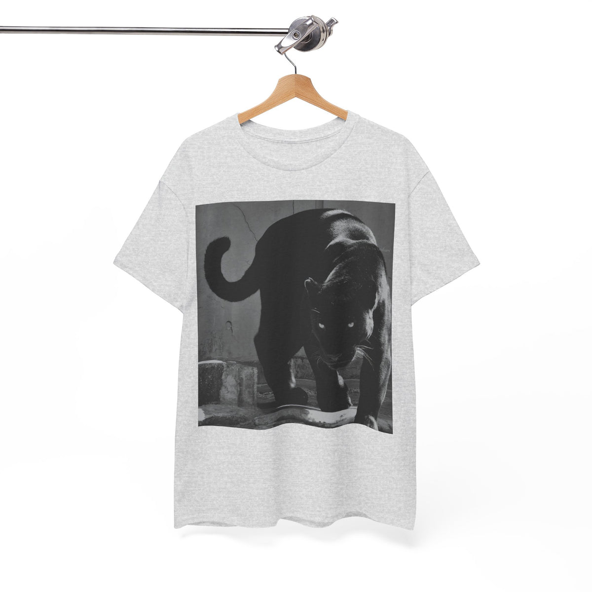 Black Panther Photo T‑Shirt — Vintage Cat Street Photography Tee
