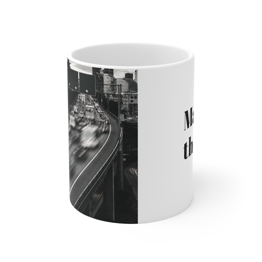 Made for the City Ceramic Mug — Urban Coffee Cup with Cityscape Design
